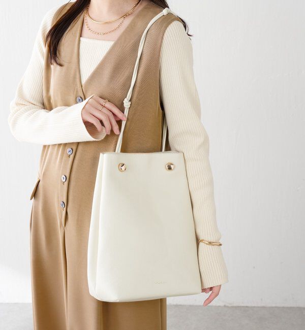  「【PAPILLONNER/パピヨネ】レクタングルレザーバッグ」|トートバッグ|