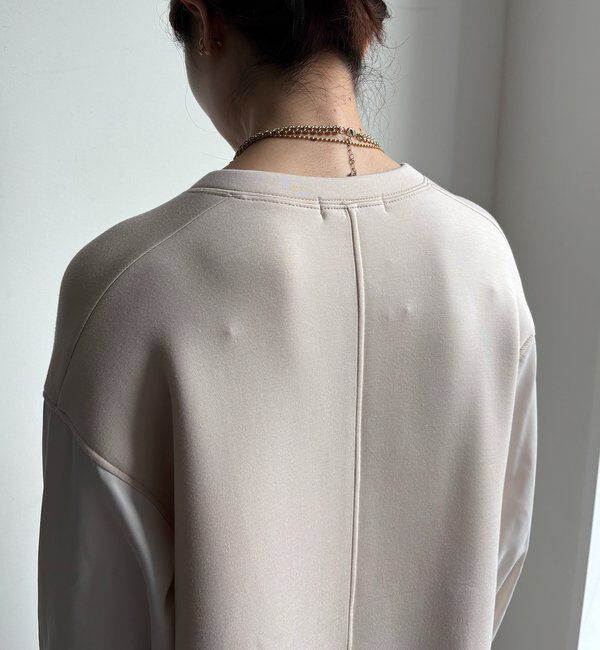  「袖異素材切替ダンボールワンピース」|ワンピース|