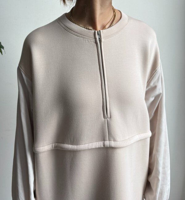  「袖異素材切替ダンボールワンピース」|ワンピース|