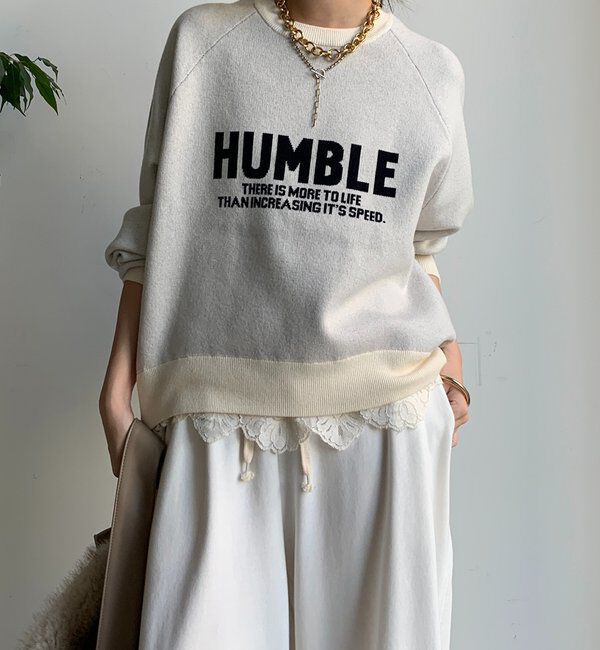  「インターシャロゴニット」|ニット・セーター|