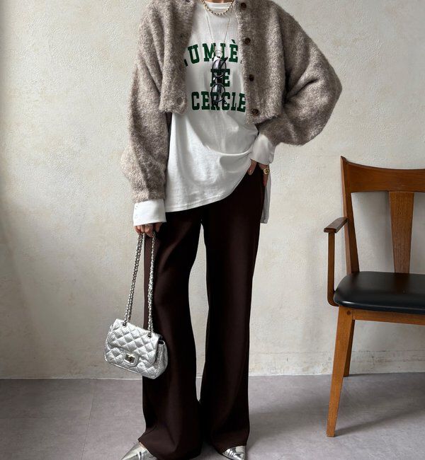  「【WEB限定】ニットカーデ＋ニットワンピースセット」|ワンピース|