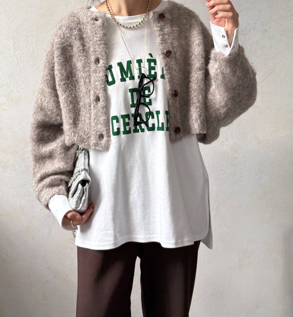  「【WEB限定】ニットカーデ＋ニットワンピースセット」|ワンピース|