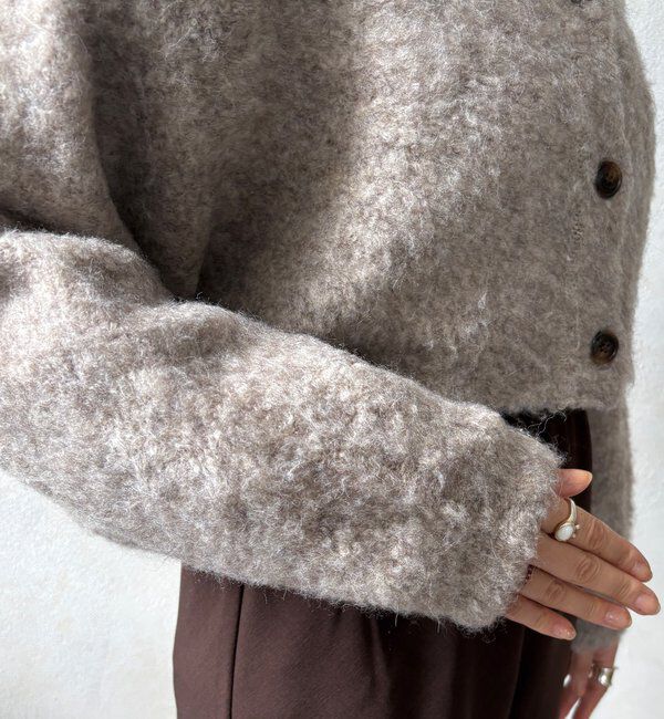  「【WEB限定】ニットカーデ＋ニットワンピースセット」|ワンピース|