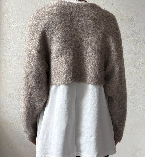  「【WEB限定】ニットカーデ＋ニットワンピースセット」|ワンピース|