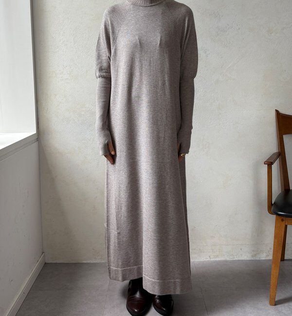  「【WEB限定】ニットカーデ＋ニットワンピースセット」|ワンピース|