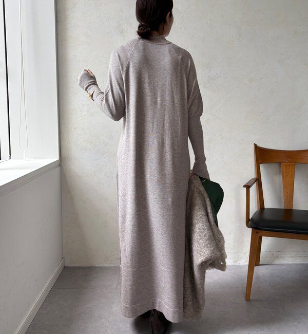  「【WEB限定】ニットカーデ＋ニットワンピースセット」|ワンピース|