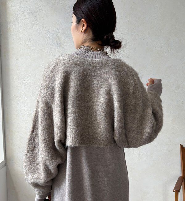  「【WEB限定】ニットカーデ＋ニットワンピースセット」|ワンピース|