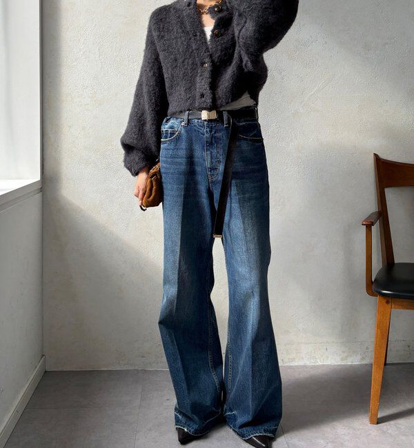  「【WEB限定】ニットカーデ＋ニットワンピースセット」|ワンピース|