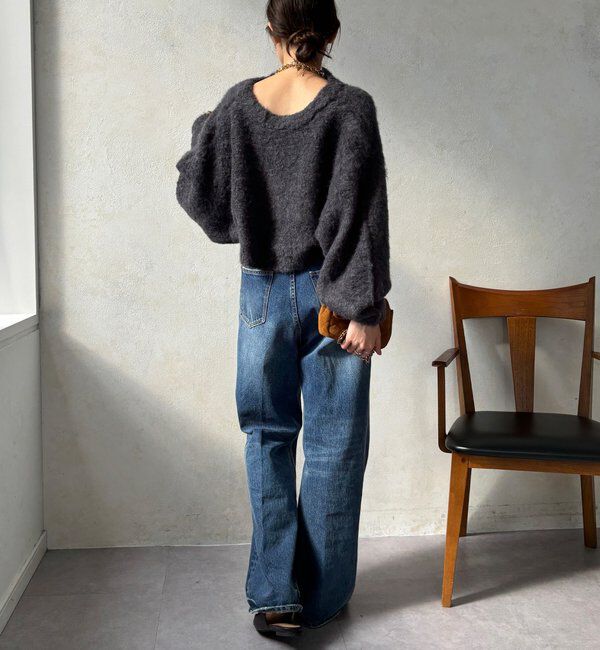  「【WEB限定】ニットカーデ＋ニットワンピースセット」|ワンピース|