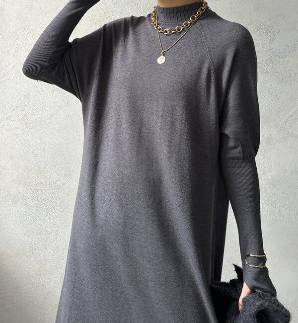  「【WEB限定】ニットカーデ＋ニットワンピースセット」|ワンピース|