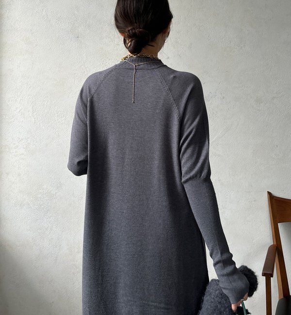  「【WEB限定】ニットカーデ＋ニットワンピースセット」|ワンピース|