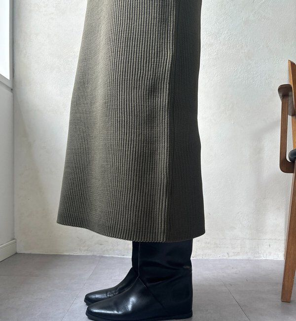  「【WEB限定】ジップニットワンピース」|ワンピース|