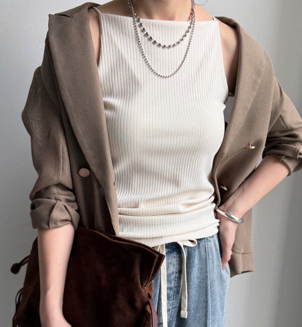  「【WEB限定】カップ付キャミ」|Tシャツ・カットソー|