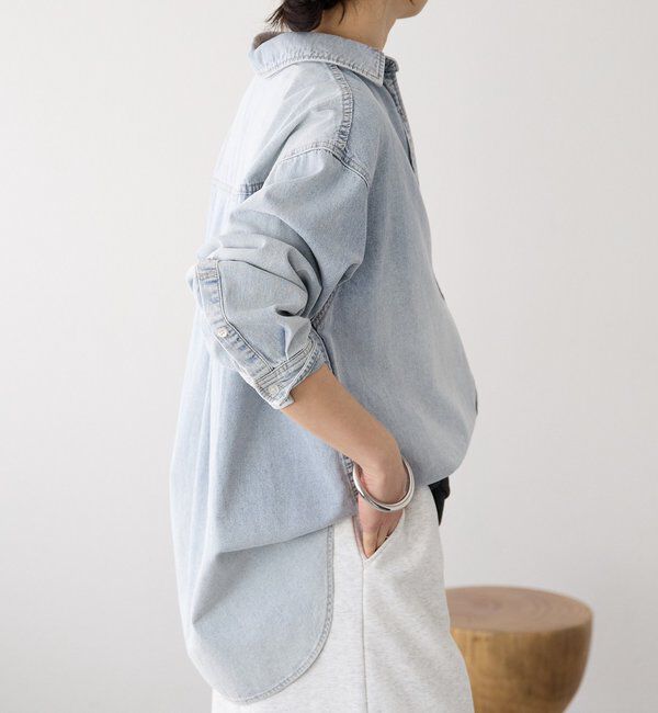  「【MONN.:.(モン)】クリアデニムシャツ」|シャツ・ブラウス|