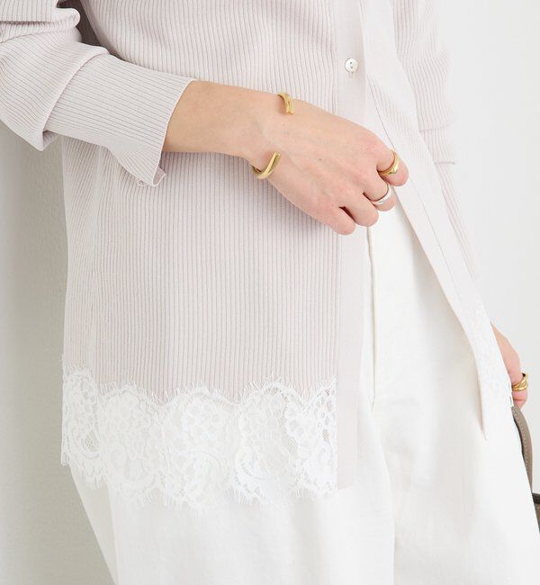  「【鮮度抜群】レーストリムカーディガン」|カーディガン|