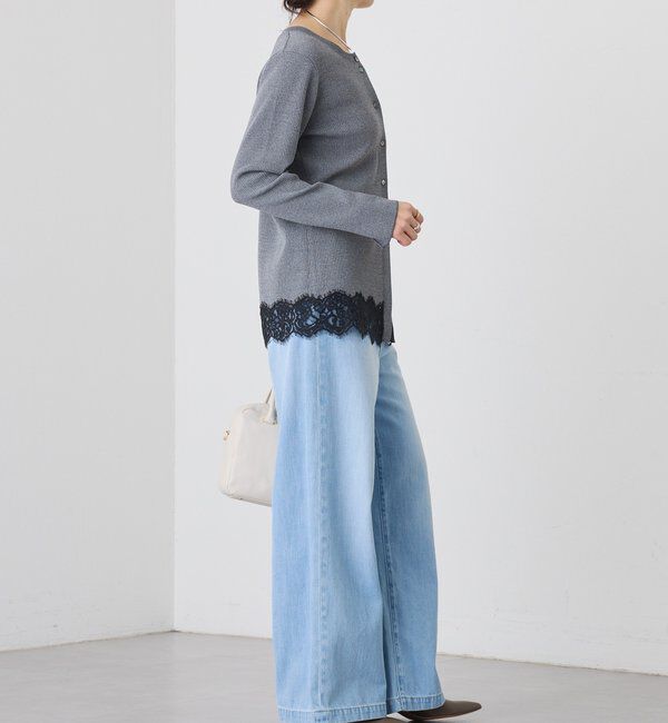  「【鮮度抜群】レーストリムカーディガン」|カーディガン|