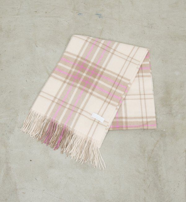  「チェックカシミヤストール」|マフラー|