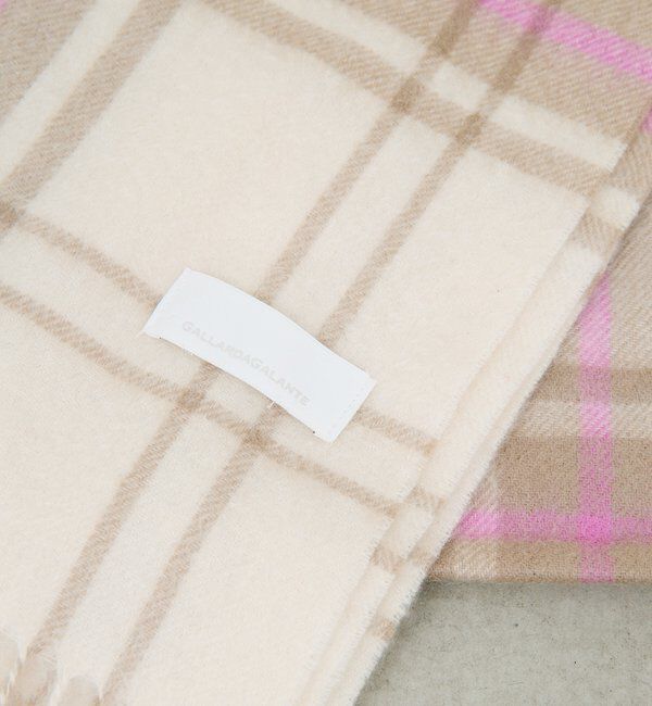  「チェックカシミヤストール」|マフラー|