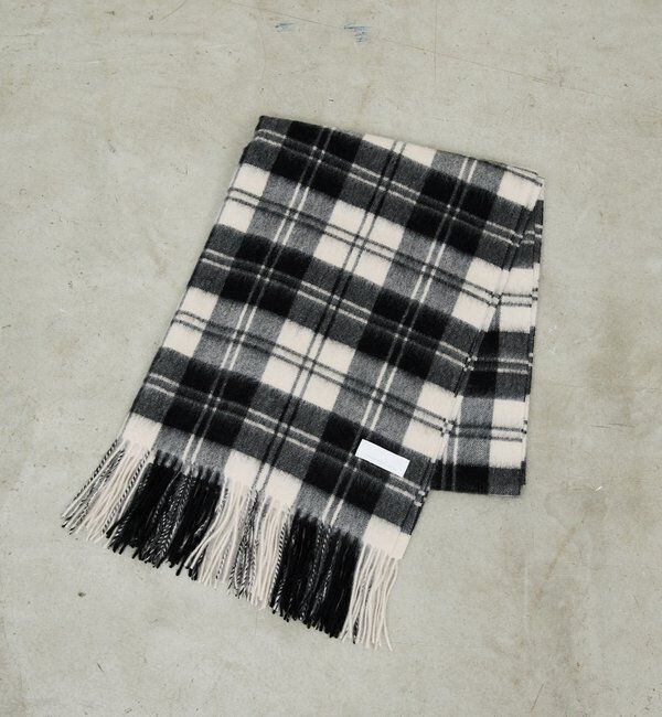  「チェックカシミヤストール」|マフラー|
