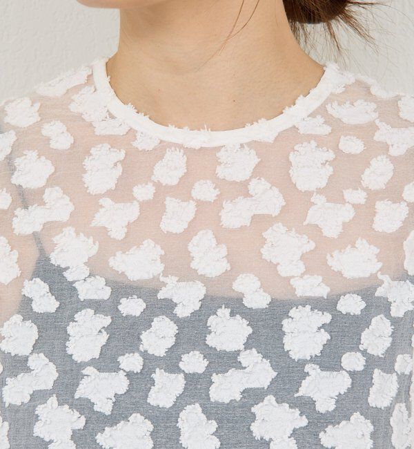  「ジャガードシアーワンピース」|ワンピース|