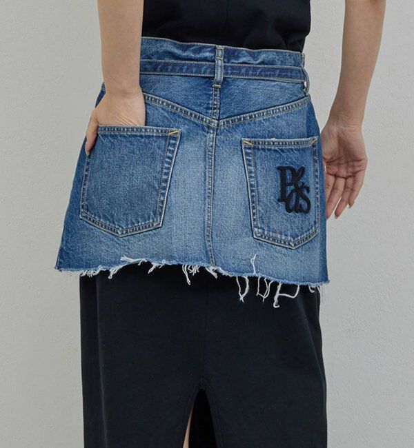  「【PEAS】デニムミニスカート」|スカート|