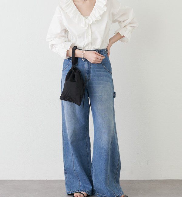  「ナイロンジャガード巾着ポーチ L」|その他|