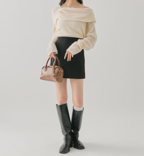  「ワンショルデザインニット」|ニット・セーター|