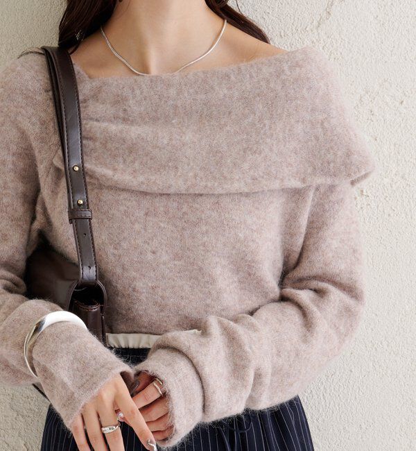  「ワンショルデザインニット」|ニット・セーター|