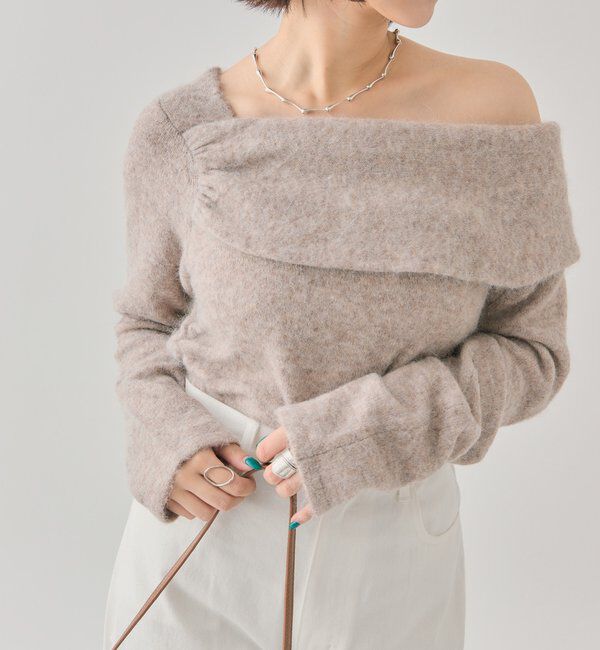  「ワンショルデザインニット」|ニット・セーター|