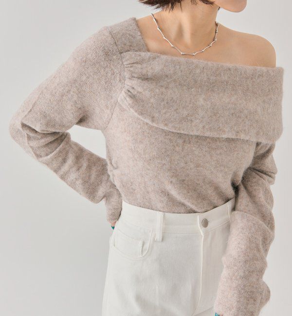  「ワンショルデザインニット」|ニット・セーター|