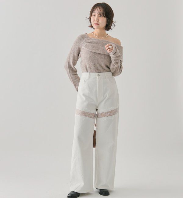  「ワンショルデザインニット」|ニット・セーター|