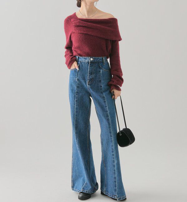  「ワンショルデザインニット」|ニット・セーター|