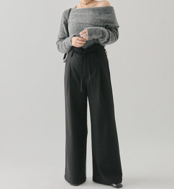  「ワンショルデザインニット」|ニット・セーター|