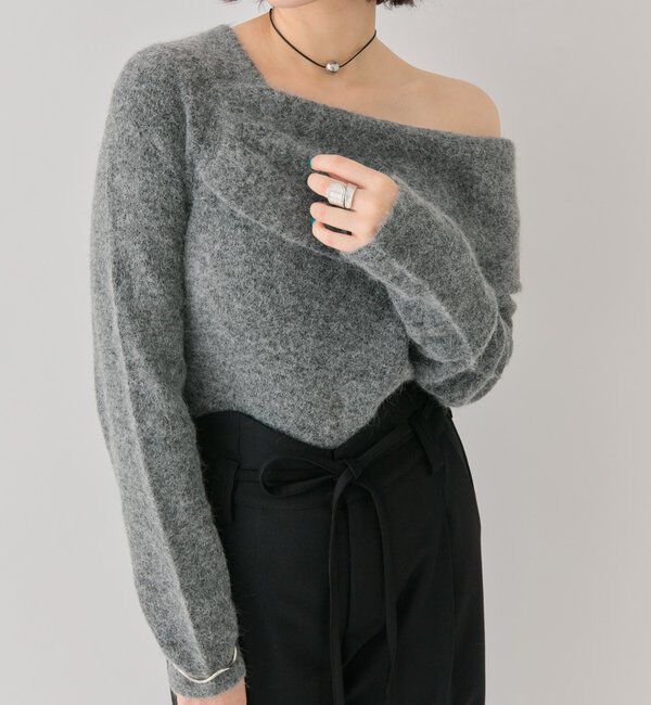  「ワンショルデザインニット」|ニット・セーター|