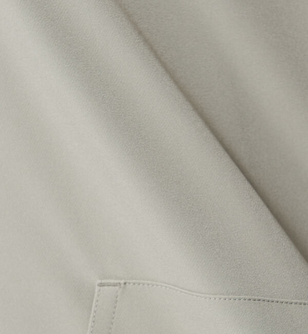 ABAHOUSE「【セットアップ対応】ストレッチ ノーカラー Vネック オーバーサイズ シャツジャ」|シャツ・ブラウス|