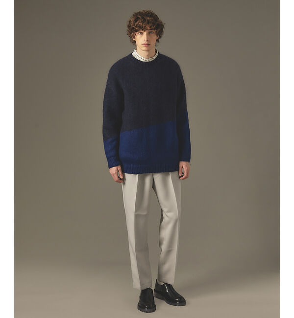 ABAHOUSE「【配色】シャギー モヘア  ニット / プルオーバー」|ニット・セーター|