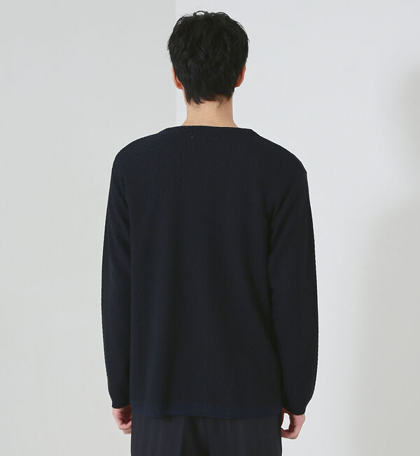 ABAHOUSE「格子柄 ワンボタン カーディガン」|カーディガン|