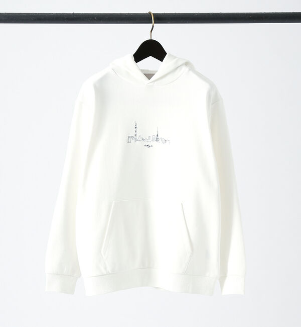 ABAHOUSE「【CITY】刺繍 プルオーバー パーカー」|パーカー|ホワイト