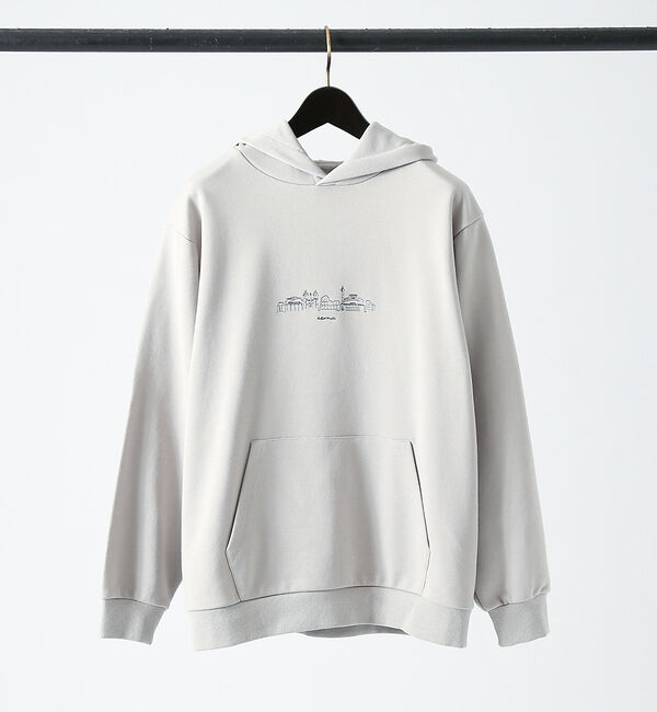 ABAHOUSE「【CITY】刺繍 プルオーバー パーカー」|パーカー|グレージュ