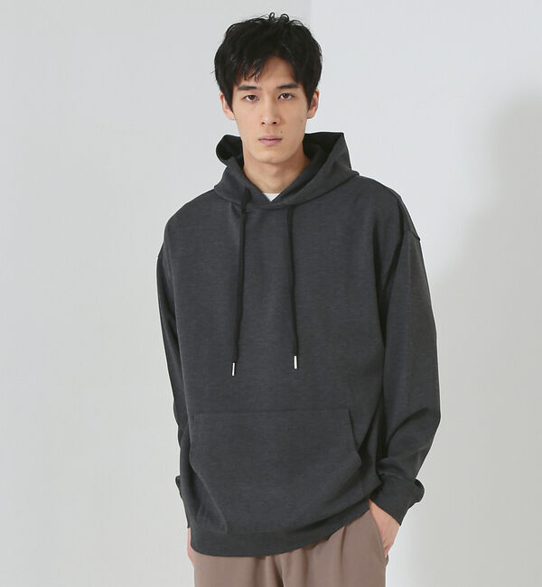 ABAHOUSE「【インバーテッドプリーツ】ダンボール プルオーバー パーカー」|パーカー|