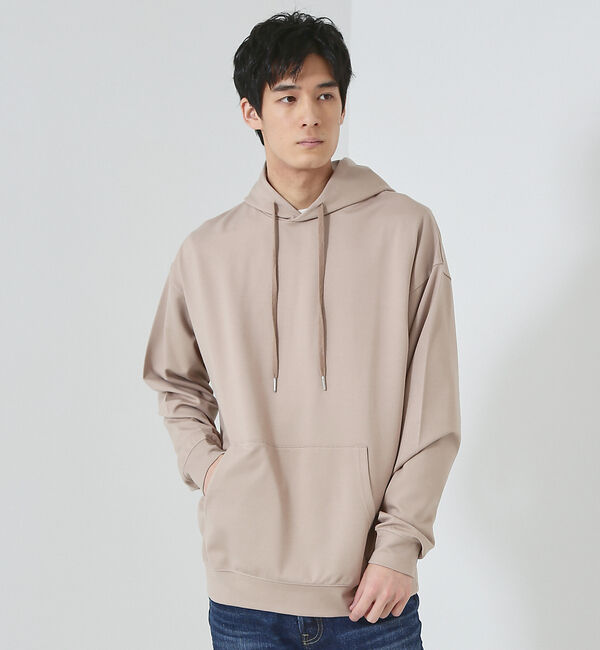 ABAHOUSE「【インバーテッドプリーツ】ダンボール プルオーバー パーカー」|パーカー|