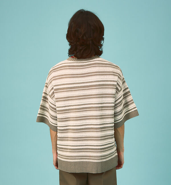 ABAHOUSE「【WEB限定】ランダムボーダーサマーニット/ユニセックス」|ニット・セーター|