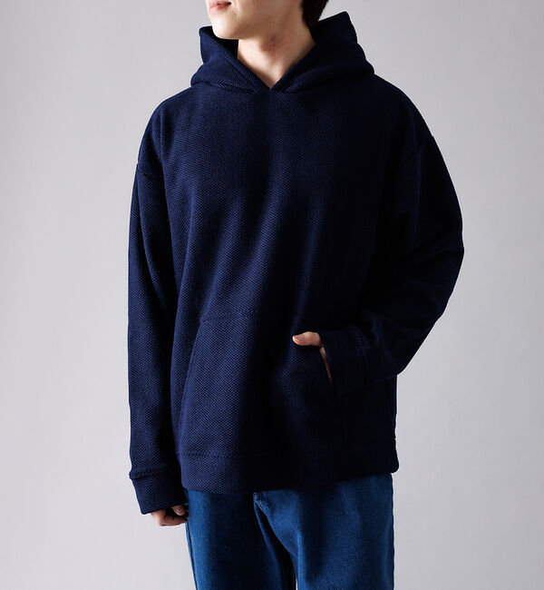 ABAHOUSE「ハニカム 裏起毛 プルオーバー パーカー」|パーカー|