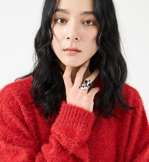 ABAHOUSE「【Revo.レボ】 モヘアライク オーバーニット/ルーズフィット /ユニセックス」|ニット・セーター|