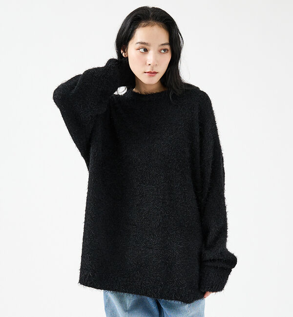 ABAHOUSE「【Revo.レボ】 モヘアライク オーバーニット/ルーズフィット /ユニセックス」|ニット・セーター|