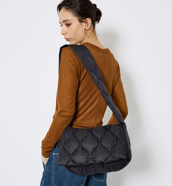 ABAHOUSE「【TAION / タイオン】ミリタリー メッセンジャー ダウンバッグM/ショルダ」|ショルダー・メッセンジャー|ブラック