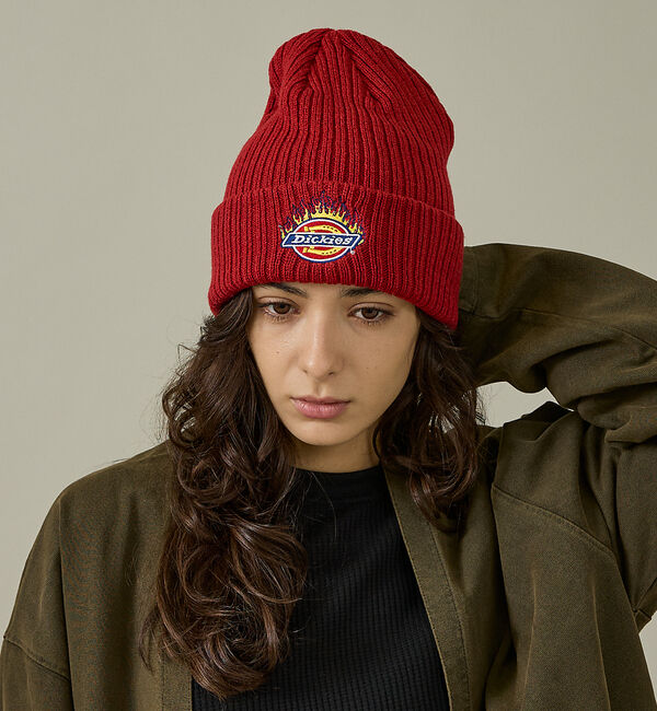 ABAHOUSE「【Dickies / ディッキーズ】EX FIRE LOGO KNIT WATC」|その他|レッド