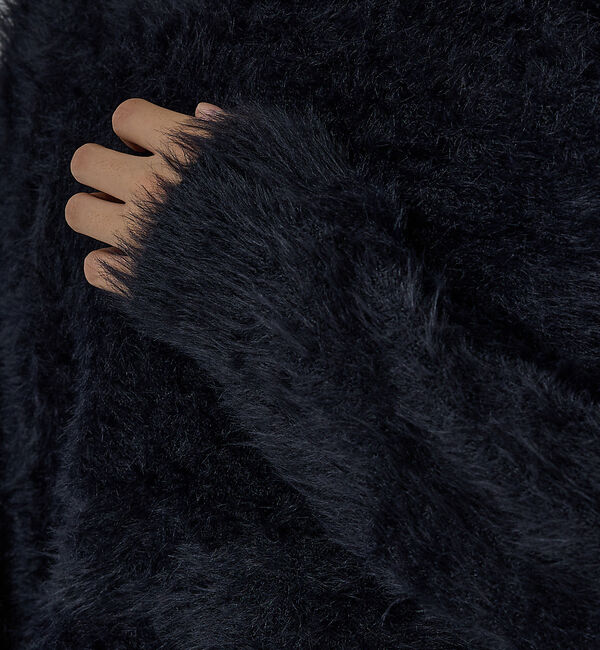 ABAHOUSE「【AH ABAHOUSE】ロングシャギー クルーネックニット」|ニット・セーター|