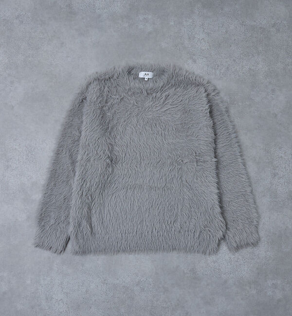 ABAHOUSE「【AH ABAHOUSE】ロングシャギー クルーネックニット」|ニット・セーター|