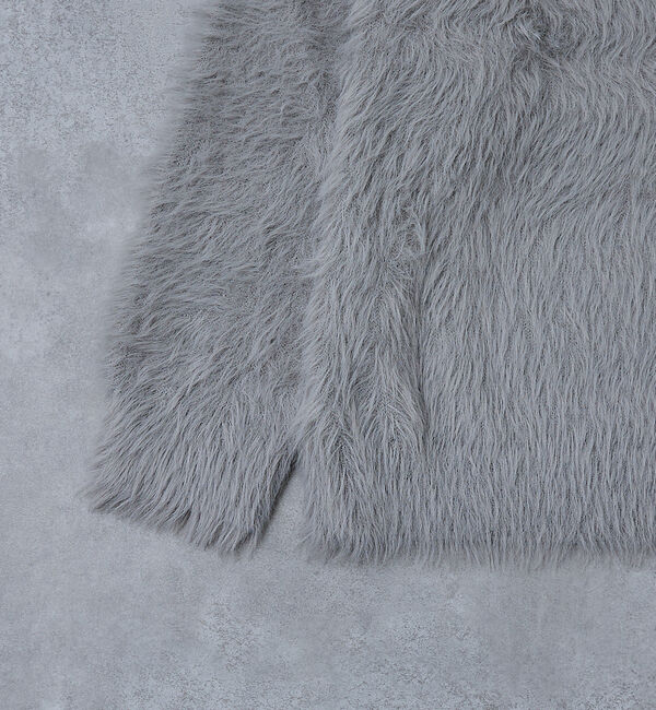 ABAHOUSE「【AH ABAHOUSE】ロングシャギー クルーネックニット」|ニット・セーター|